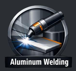 Aluminum welding icon