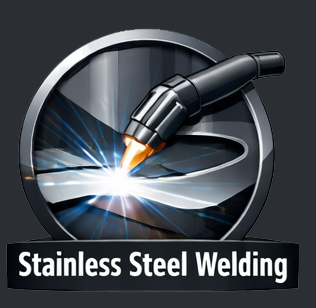Stainless steel welding icon